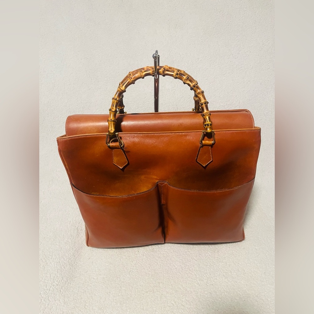 Gucci Bamboo Leather Tote/ Handbag - Picture 16 of 16